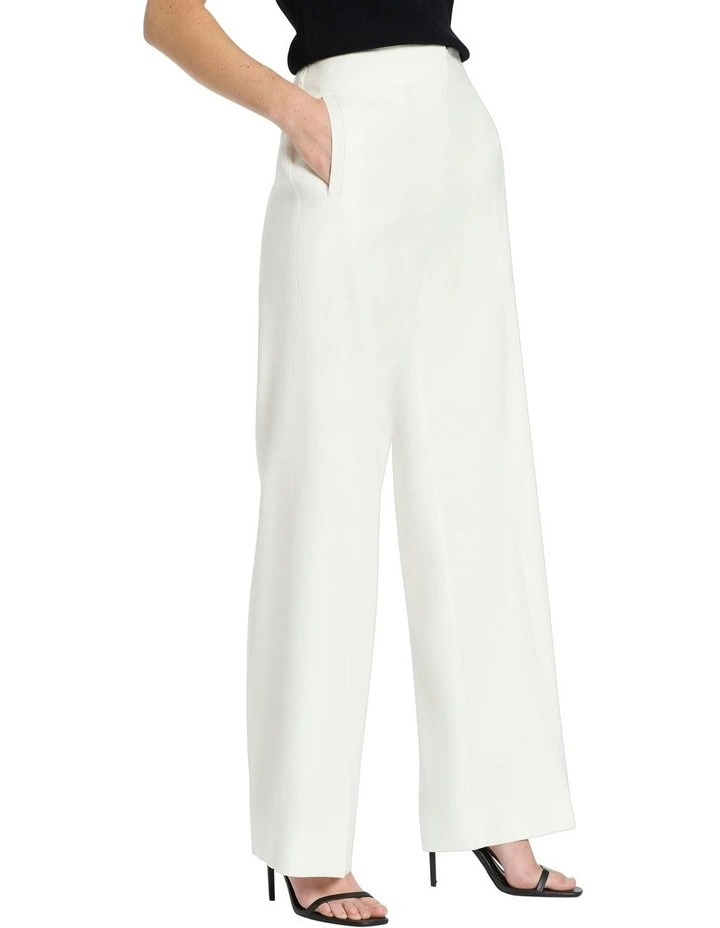 Cabana Pintuck Pant in Ivory