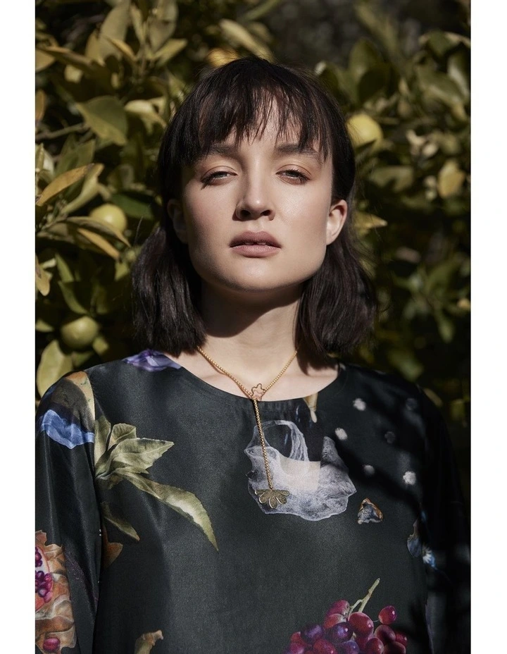 Gold Plated Botanical Necklace