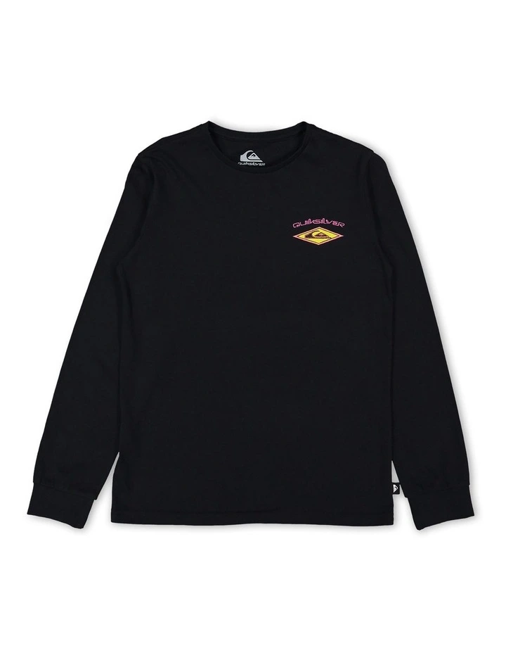 Diamond Long Sleeve T-shirt in Black
