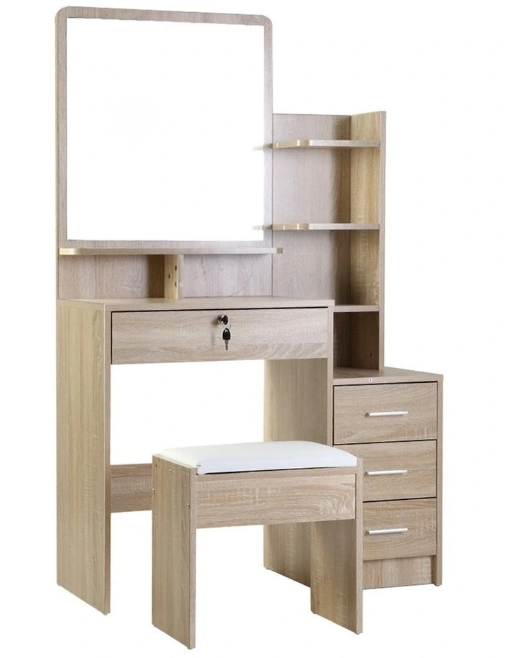 Dressing Table Set 4 Drawers in Oak