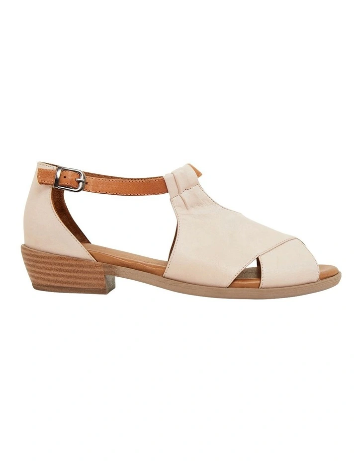 Laguna Sandals in Blush/Cognac Leather