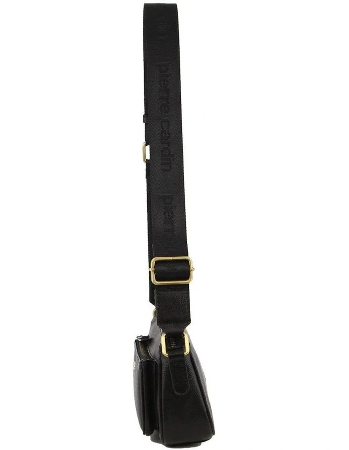 Leather Cross-Body Bag in Black