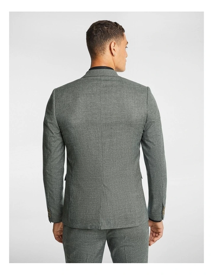 Volante Double Breasted Suit Jacket in Forest