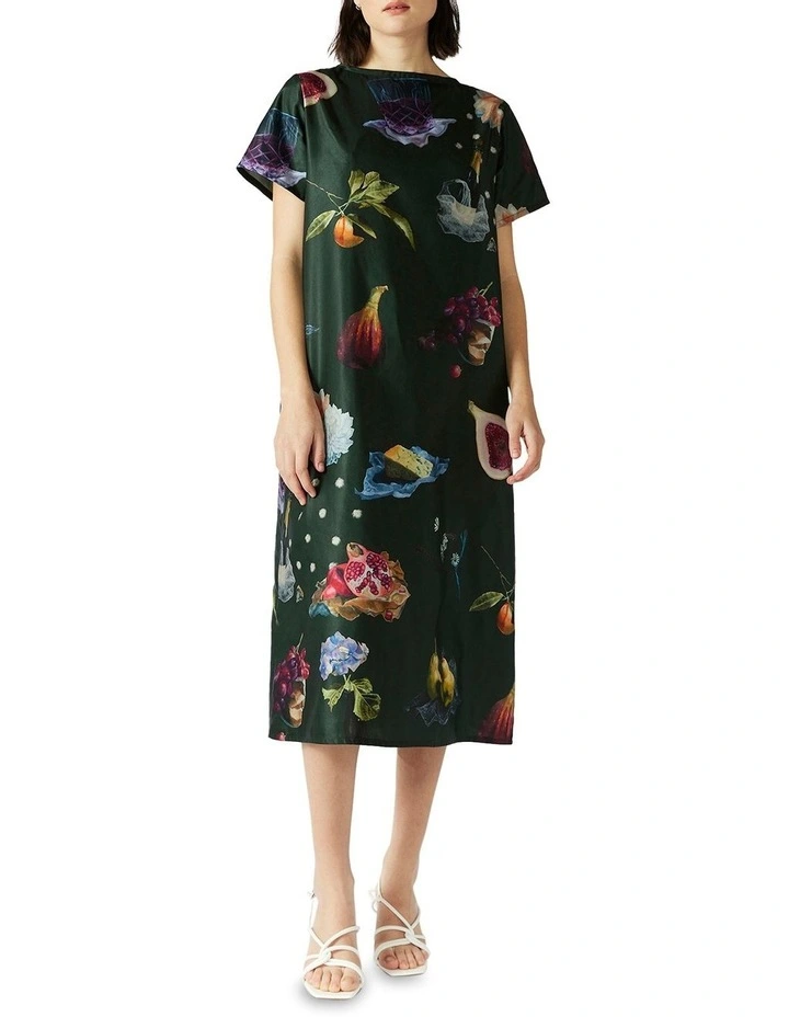 Keegan Short Sleeved Dress in Multi