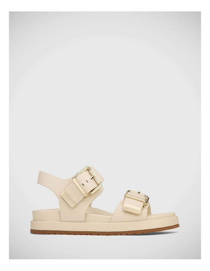 Bernadette Leather Sandal in Ivory