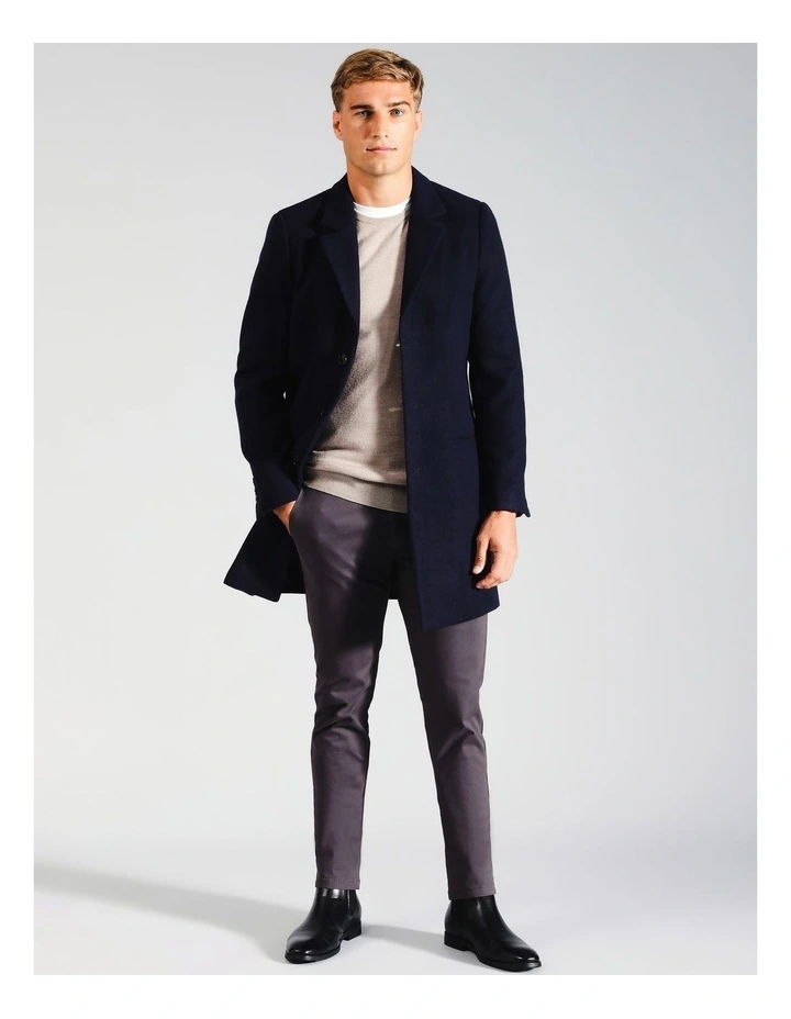 Charlie Car Coat in Navy
