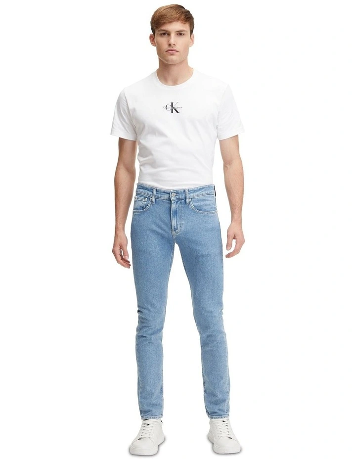 Slim Taper Denim in Light Blue
