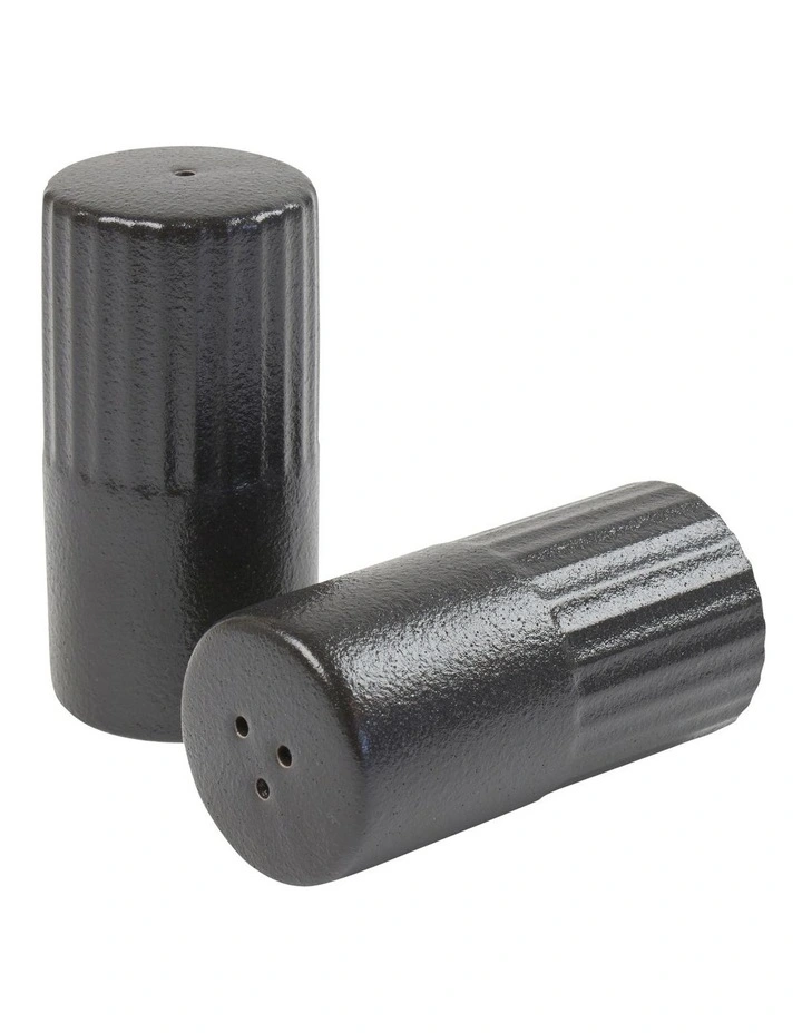 Grind Salt and Pepper Shaker 5x10cm Set of 2 in Black