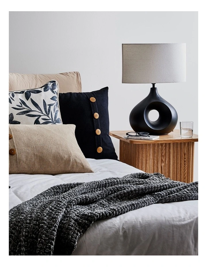 Bailey Cushion 50x50cm in Black