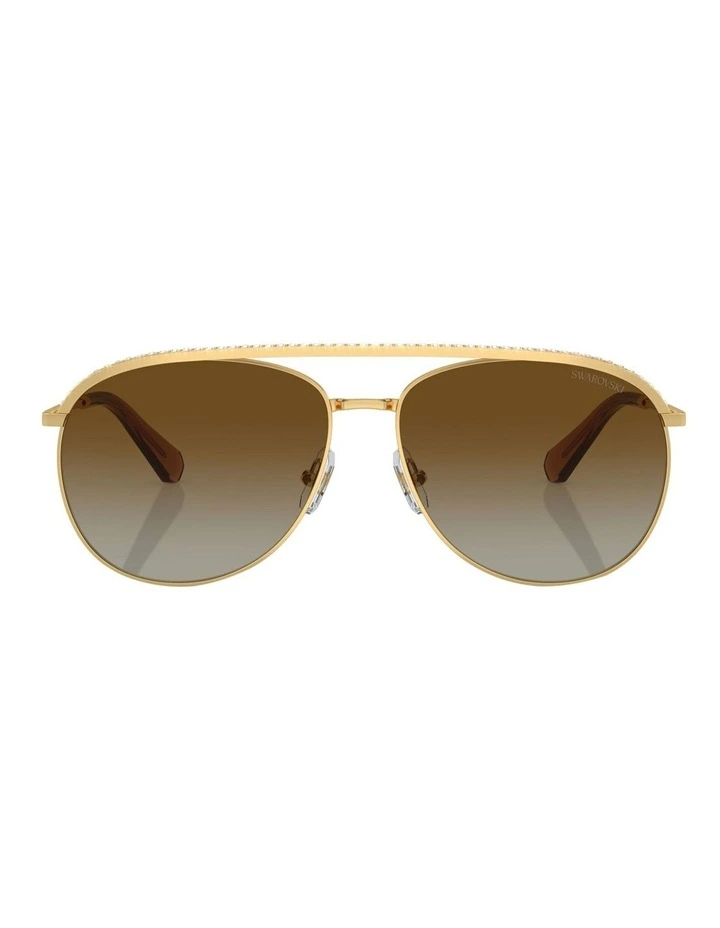 SK7005 Polarised Sunglasses in Gold