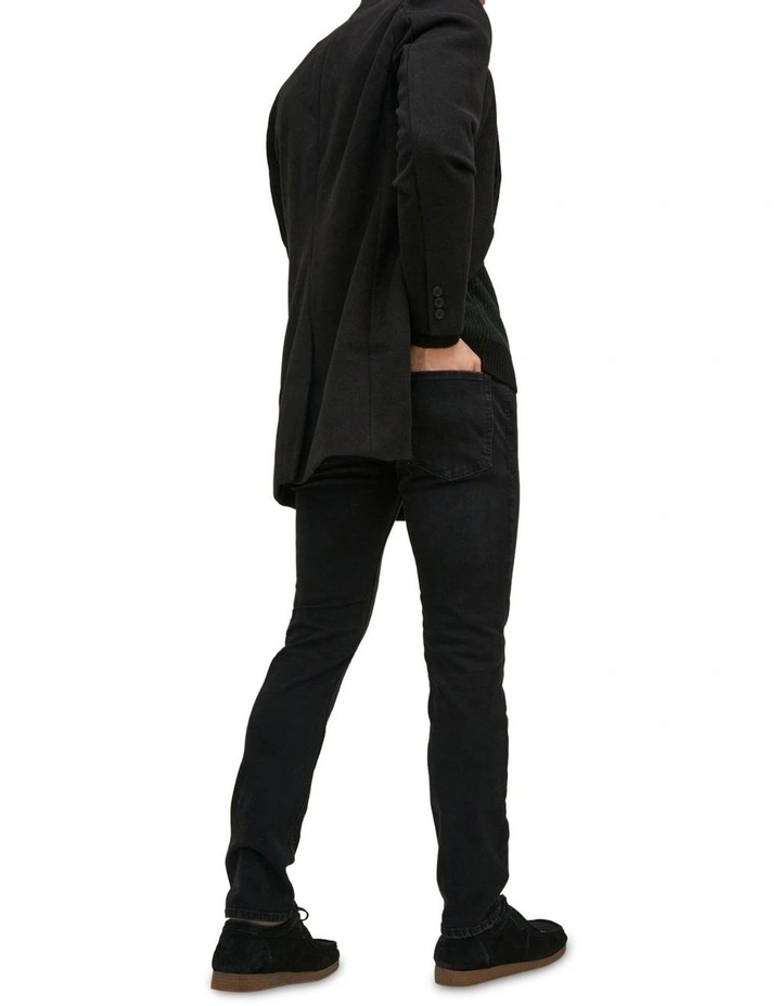 Tim Original 789 Slim Straight Jeans in Black Denim