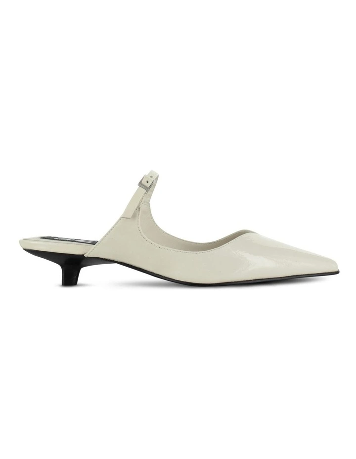 Florence I Heeled Mules in White