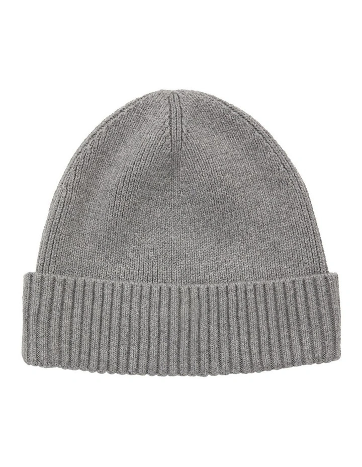 Essential Flag Beanie in Grey