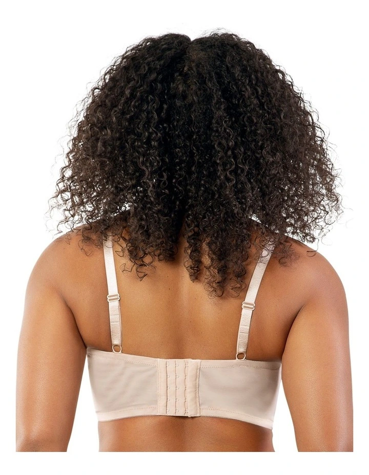 Pearl Underwire Longline Plunge Bra in Cameo Rose