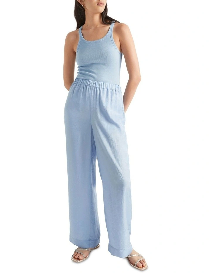 Satin Wide Leg Trouser
