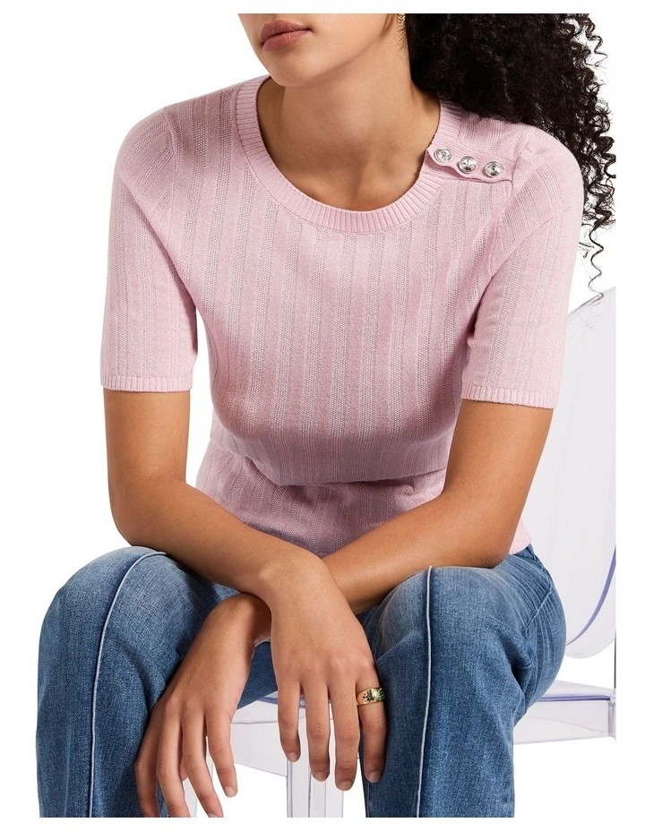 No Doubt Shimmer Knit in Petal Sparkle