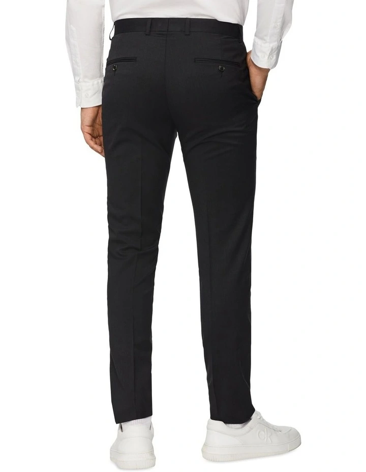 Slim Twill Suit Pant in Charcoal
