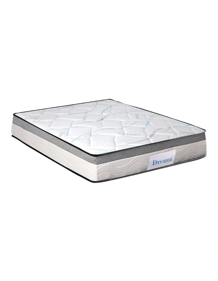Single Spring Mattress Medium Firm 25cm in White