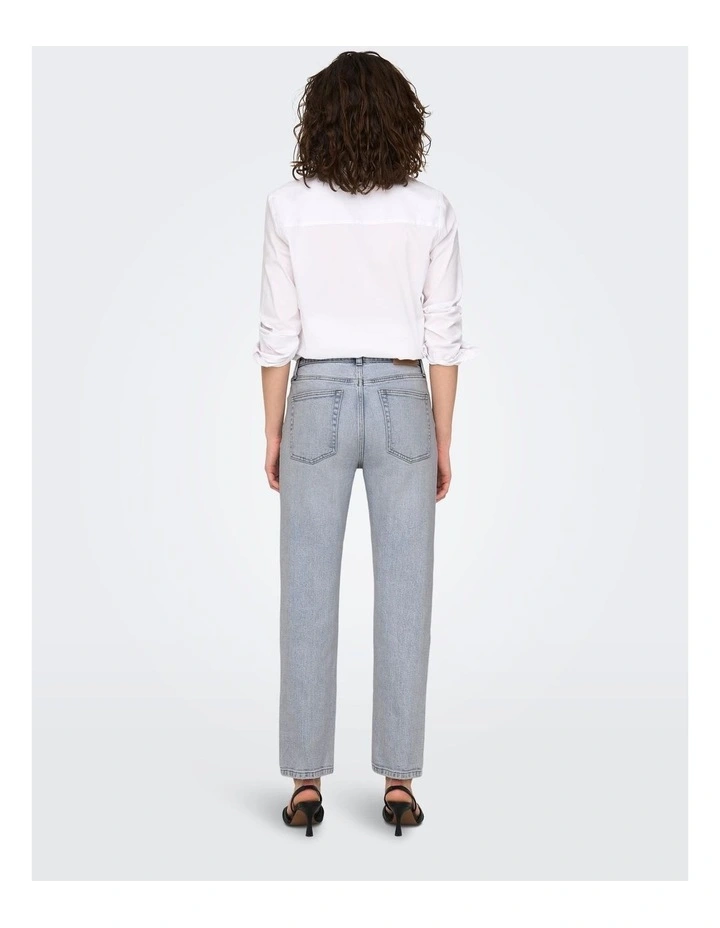 Scarlett Life High Waisted Slim Denim Jeans in Blue