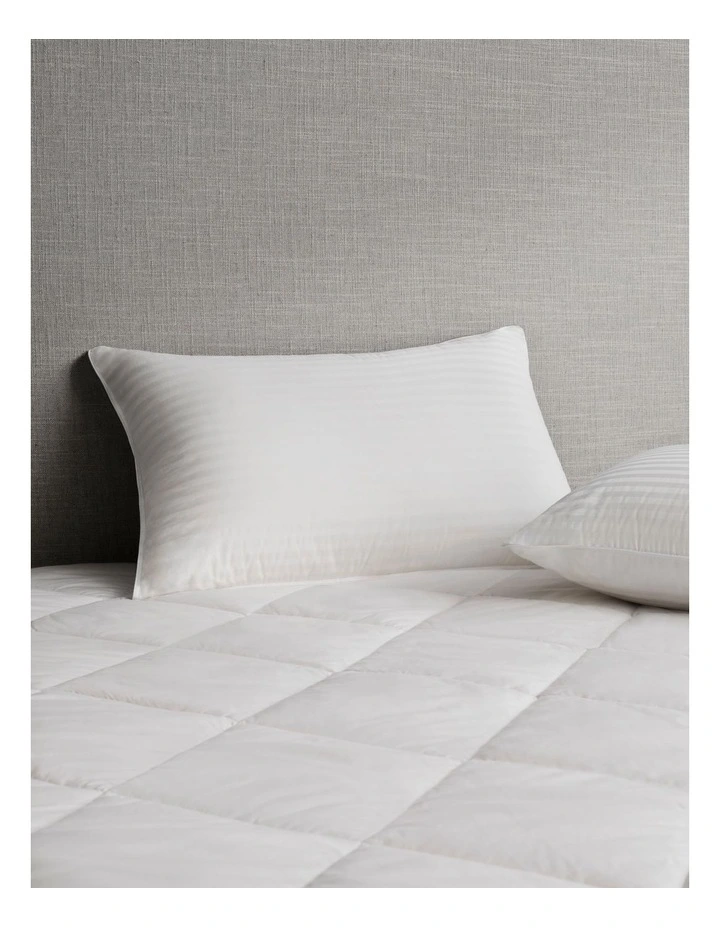Deluxe Feather & Down Latex Pillow in Snow
