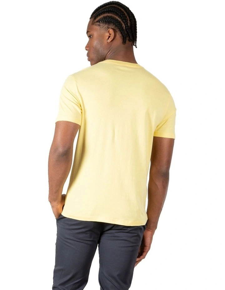 Palm Springs Print Tee in Yellow