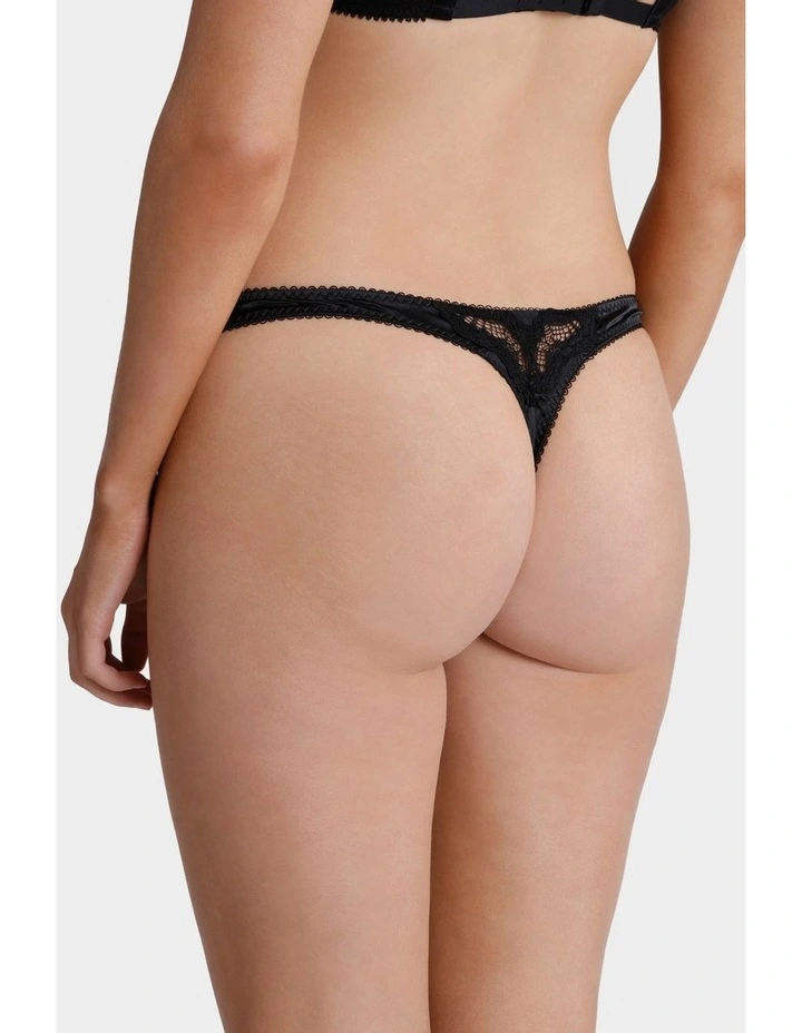 Star Lift G String Brief Black