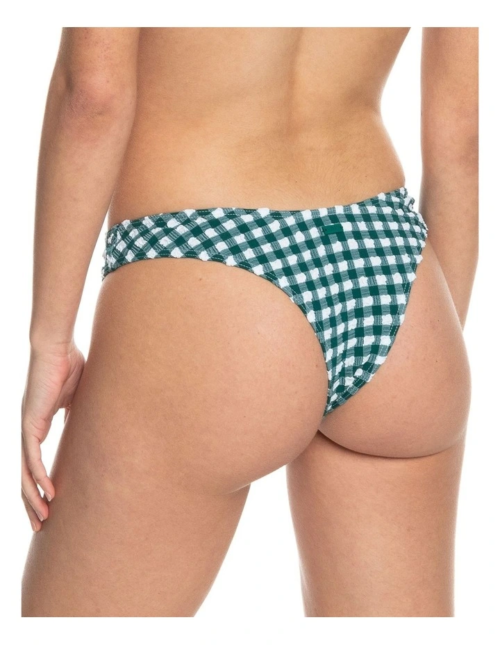 The Plaid Pulse Cheeky Bikini Bottoms in Pirouette