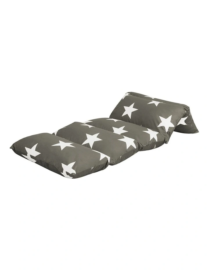 Foldable Mattress Pillow Bed Medium in Grey