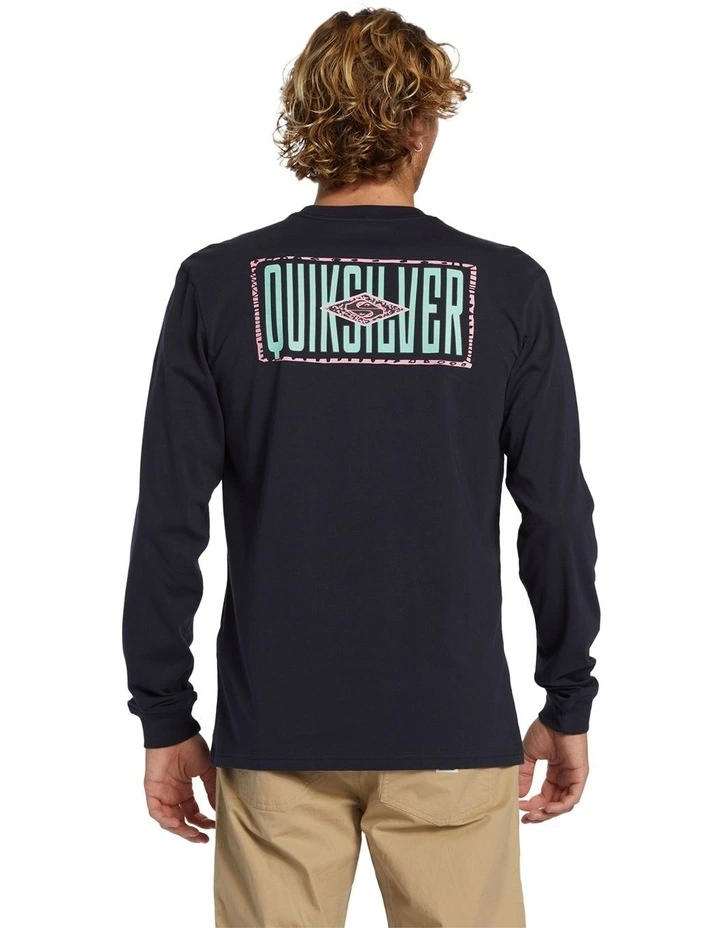 Fossilized Long Sleeve T-shirt in Dark Navy