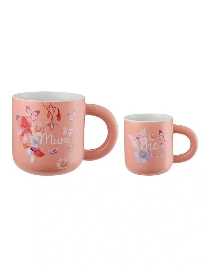 Camilla Mum and Me Mug Set Of 2 Gift Boxed in Apricot