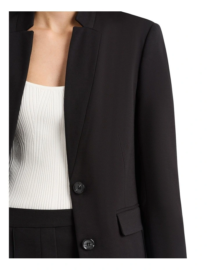 Giulana Ponte Jacket in Black