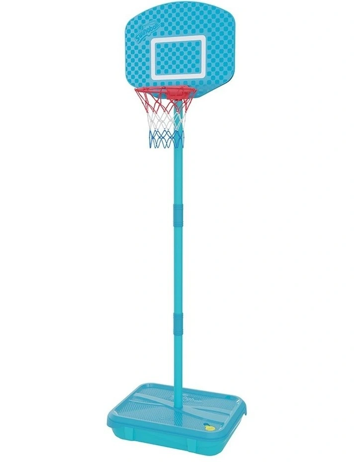 First Adjustable Basketball Hoop in Light Blue