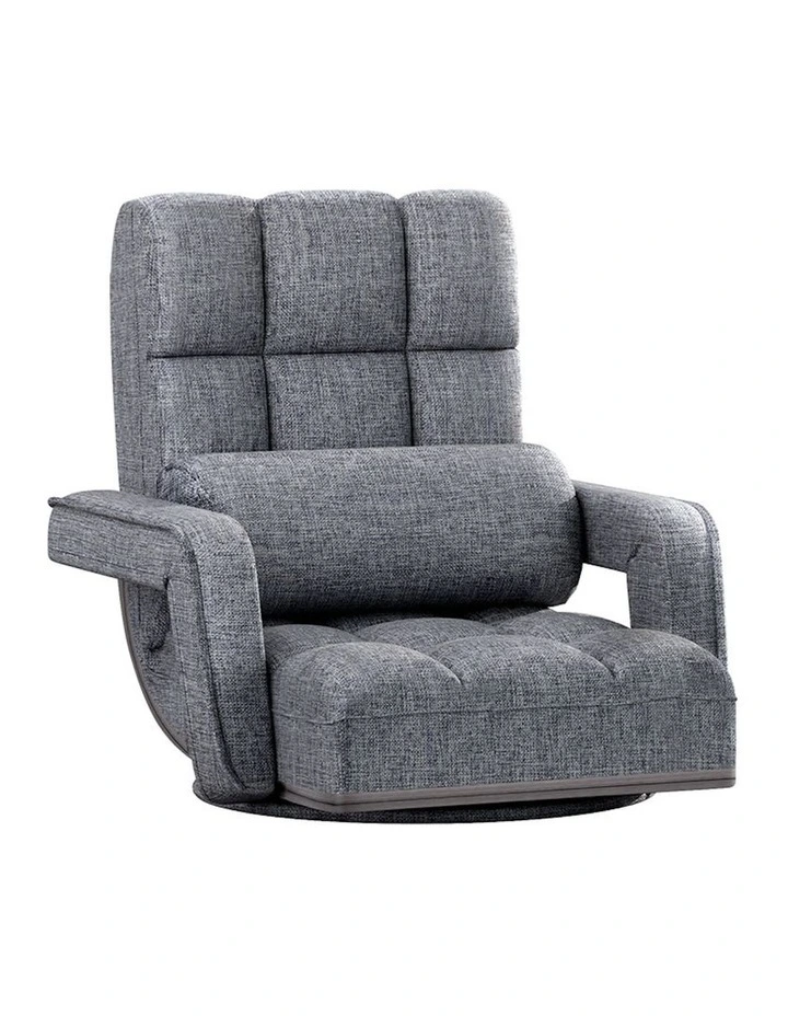 Floor Sofa Lounge Chair Swivel in Grey