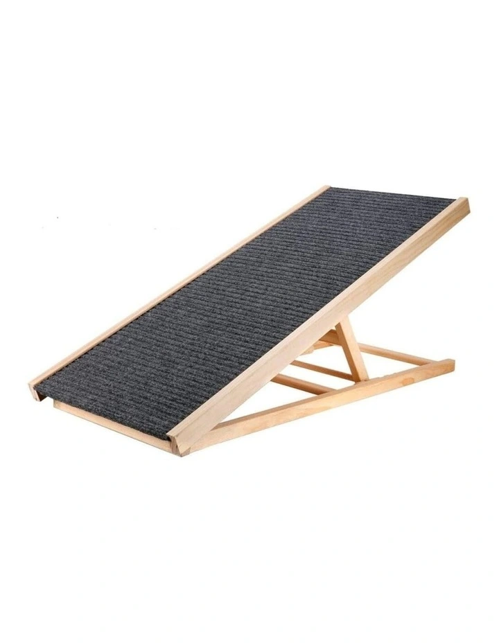 Wooden Adjustable Height Pet Ramp Sofa Stairs 100x45x9.5cm in Multi