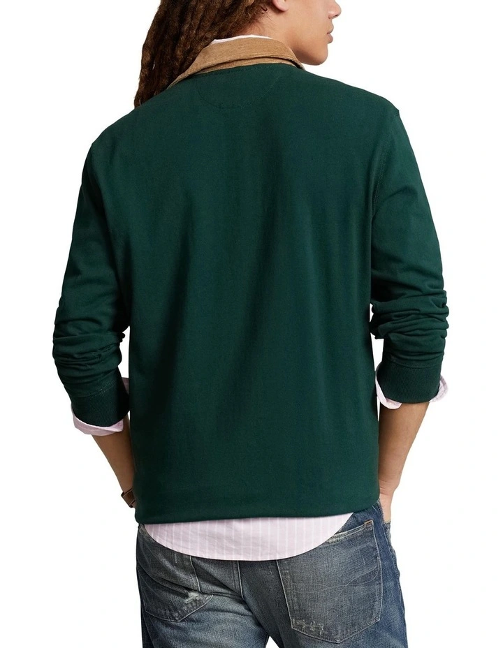 Classic Fit Polo Bear Rugby Shirt in Green