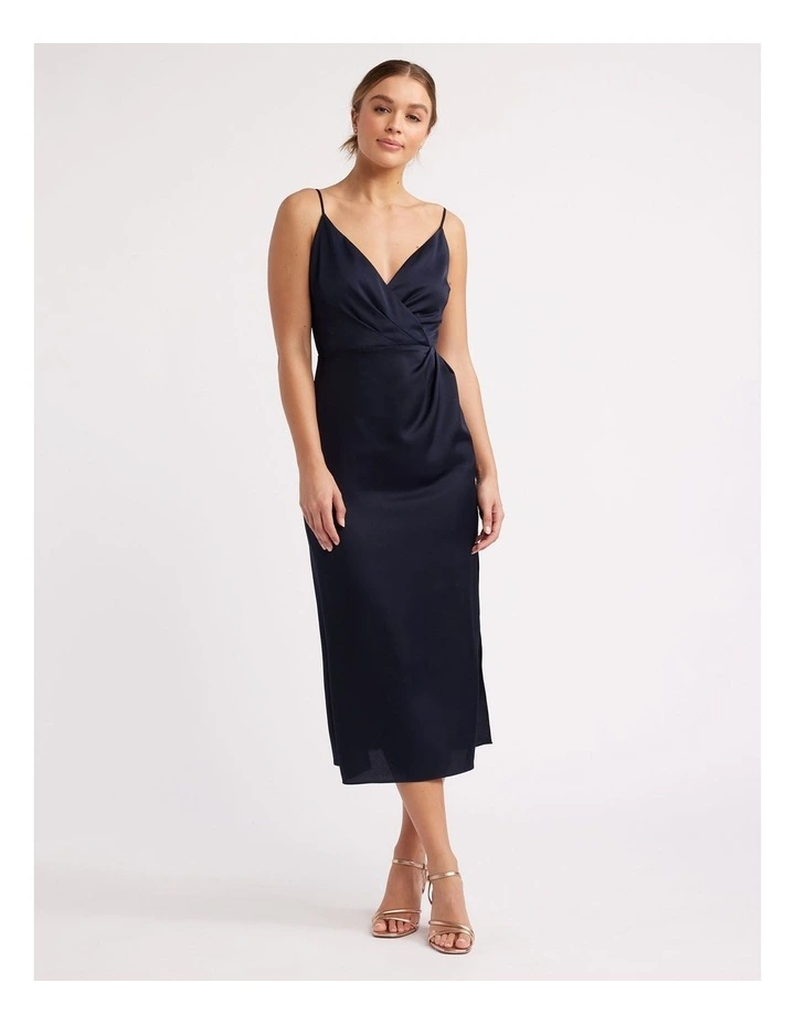 Montreal Midi Dress in Navy