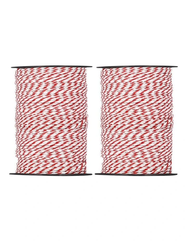 Electric Fence Wire Tape 1000M In Red/White