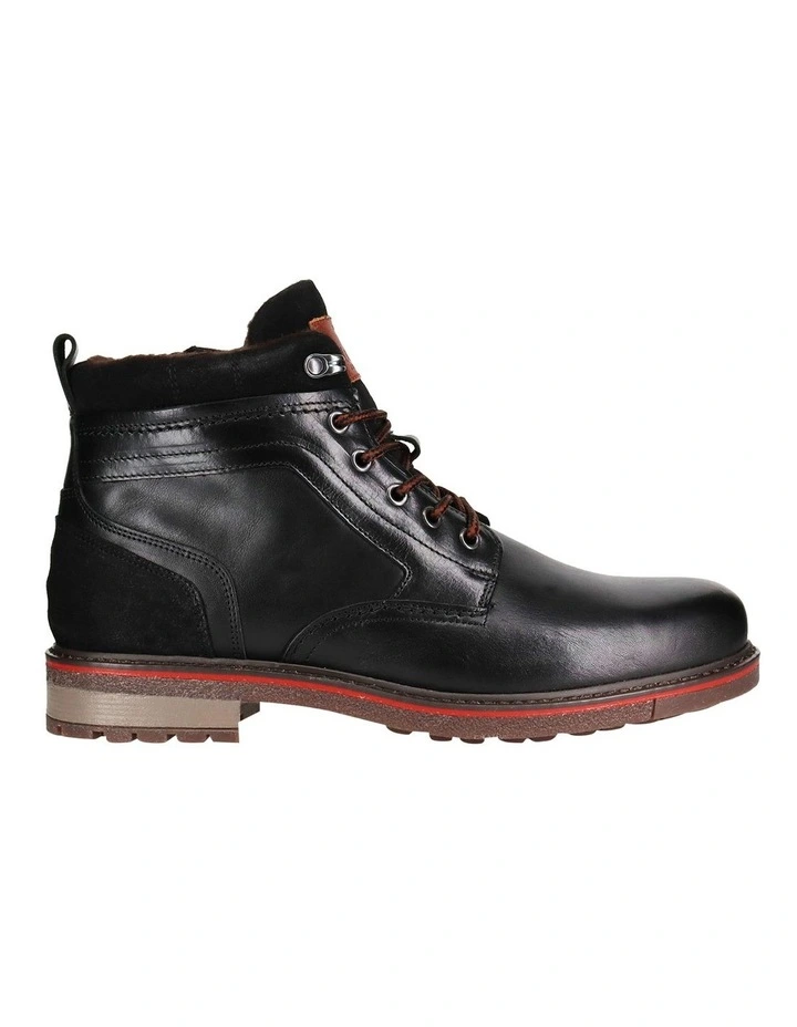 Redback Lace-Up Boot in Black