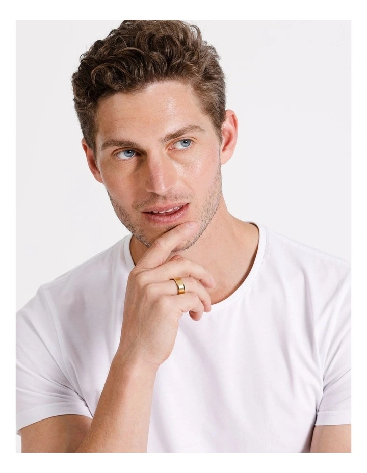 Textured Band Ring in Gold