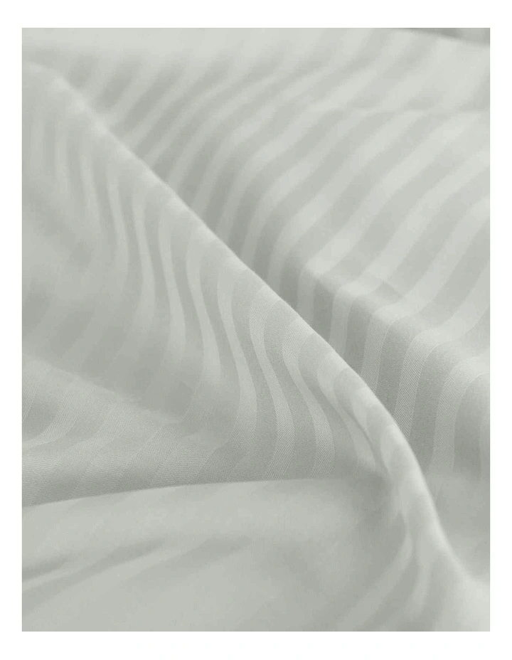 Damask 1200TC Cotton Sateen Sheet Set in Silver Queen