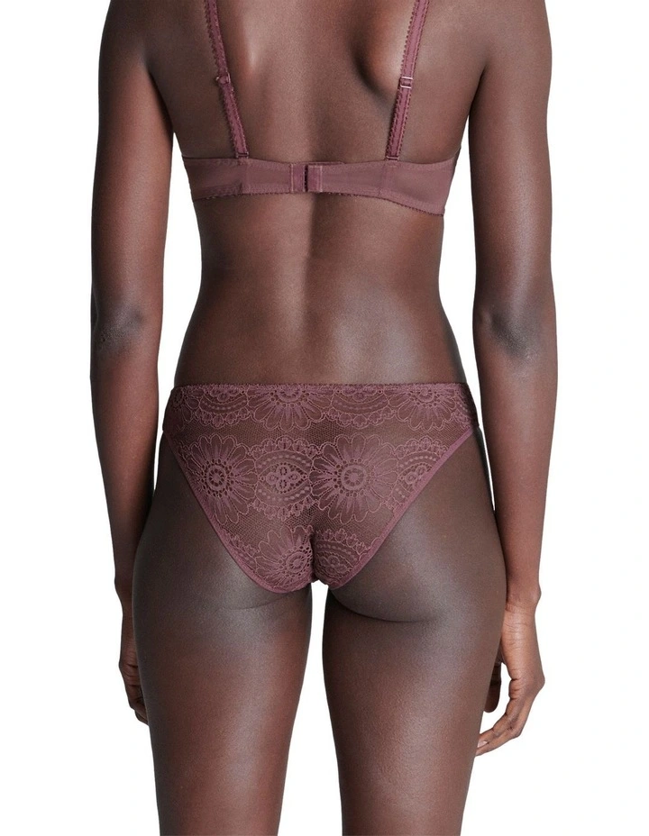 Embleme Progressive Bikini Brief in Brown
