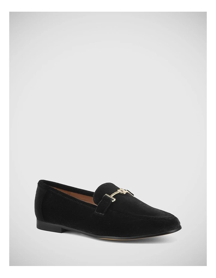 Atwood Recycled Velvet Loafer in Black