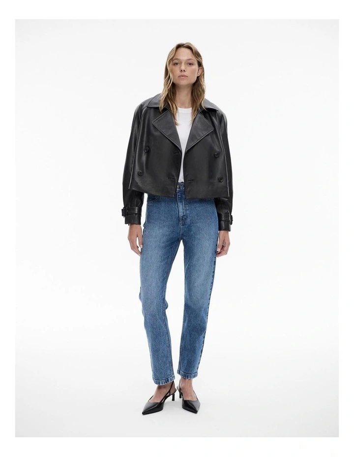 Slim Straight Jeans in True Indigo