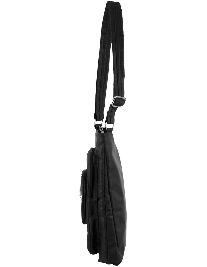 Anti-Theft Cross Body Bag in Black