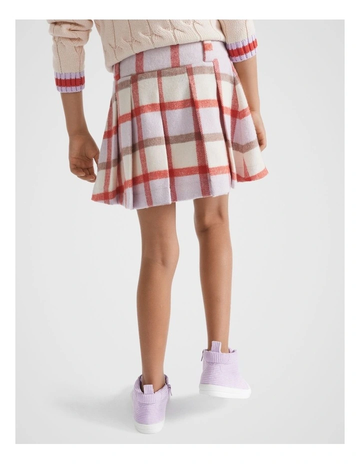Check Skirt in Orchid