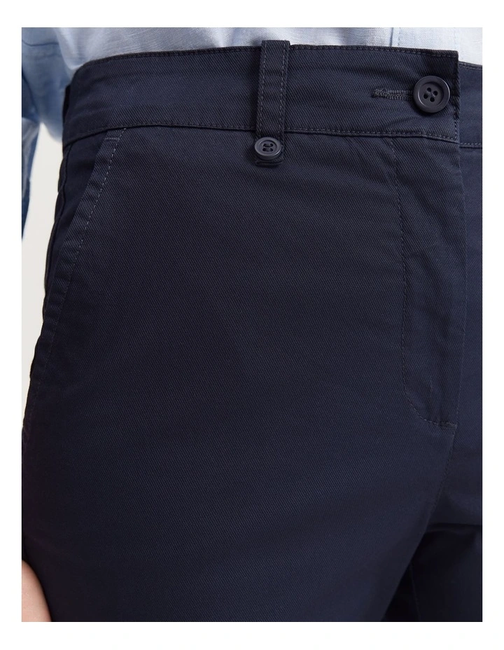 Australian Cotton Twill Walk Short in Ink