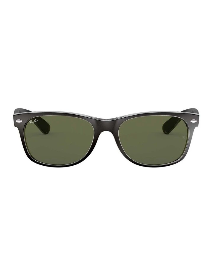 New Wayfarer Color Mix Black RB2132 Sunglasses