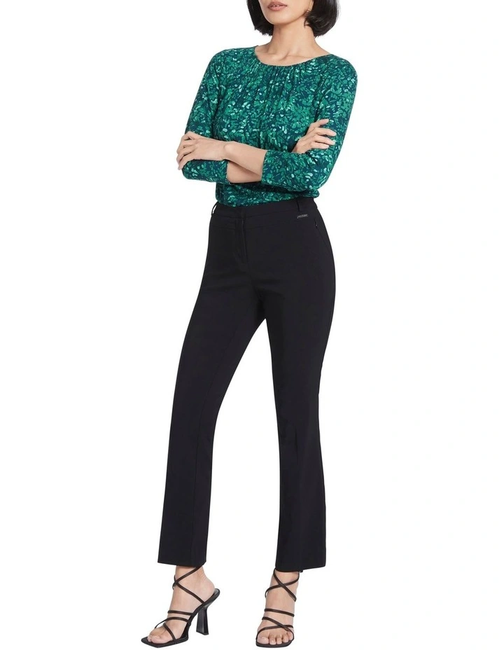 Bengaline 7/8Th Straight Leg Pant Black