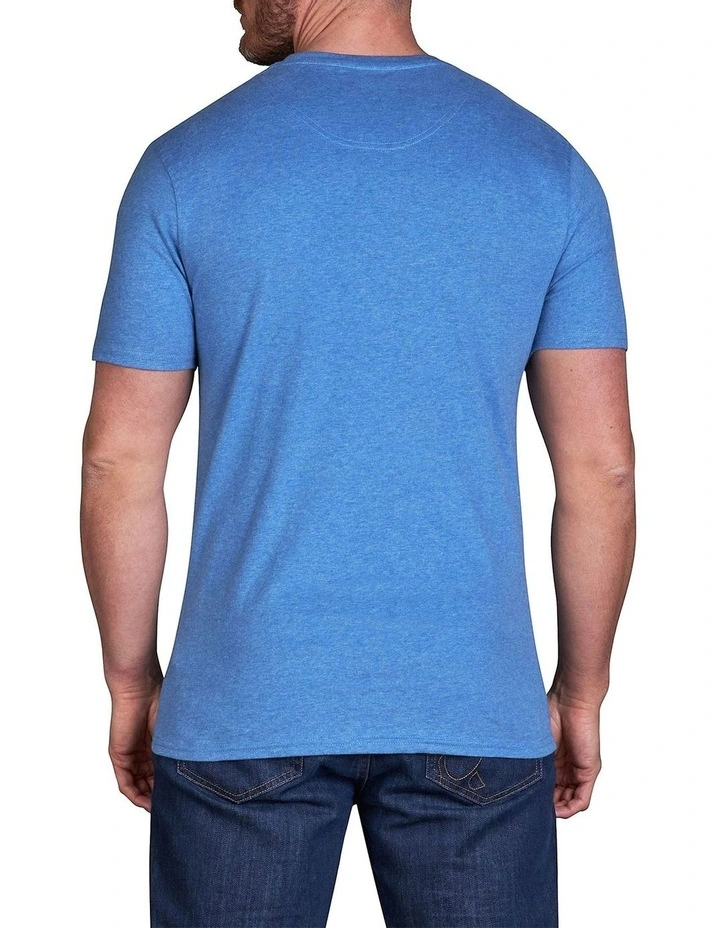 Signature Organic Cotton Tee in Denim Blue