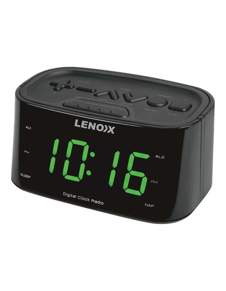 Radio Alarm Clock in Black